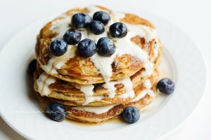 Blueberry Protein Pancakes