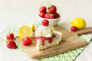Strawberry Lemonade Protein Cheesecake