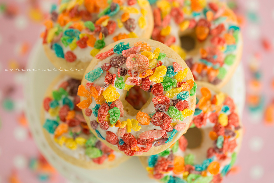 Fruity Pebble Donuts. 