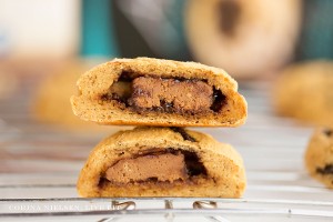 Chocolate Chip Caramel Stuffed Cookies