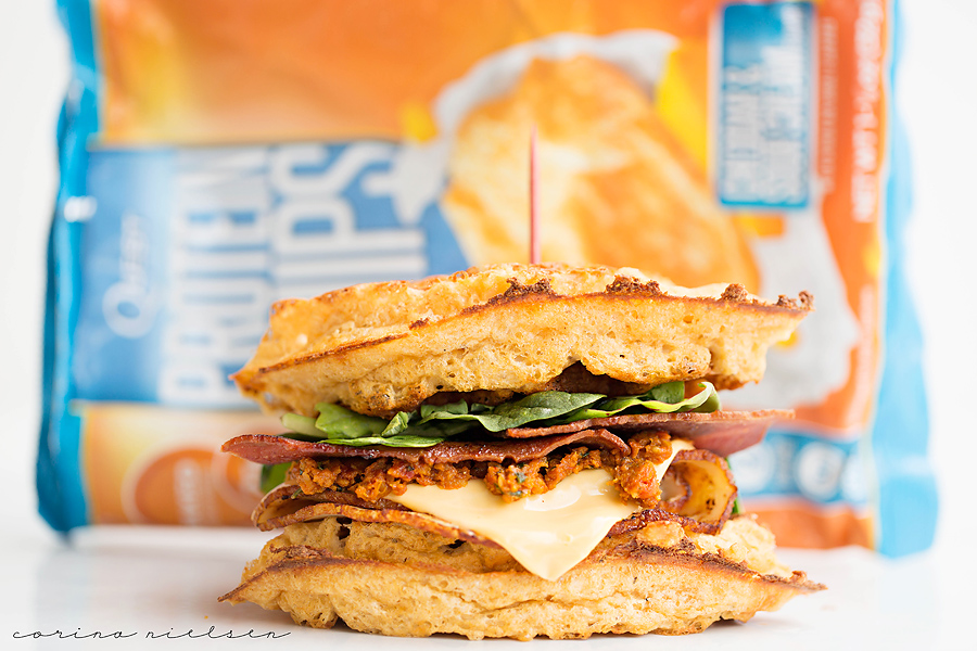 Corina Nielsen- Cheddar Bacon Waffle Sandwiches-5