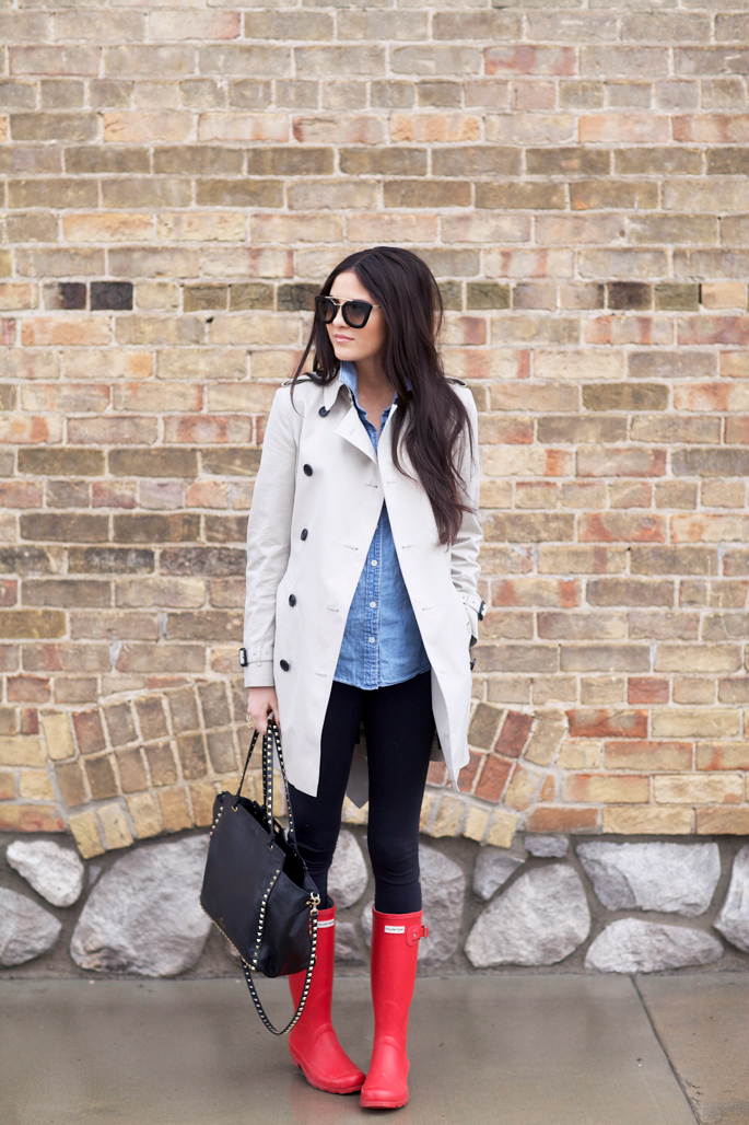 10 Cute Outfits with Red Hunter Boots