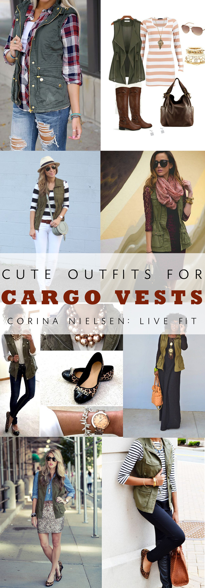Ways To Rock a Cargo Vest: Corina Nielsen- Live Fit
