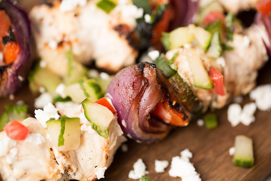 Healthy Greek Chicken Kabobs