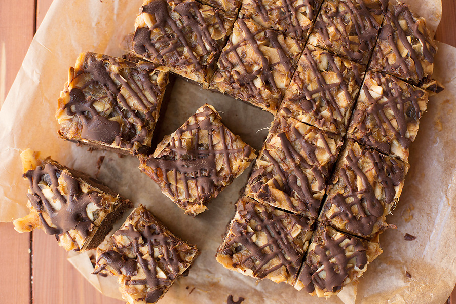 Healthy Samoa Brownies