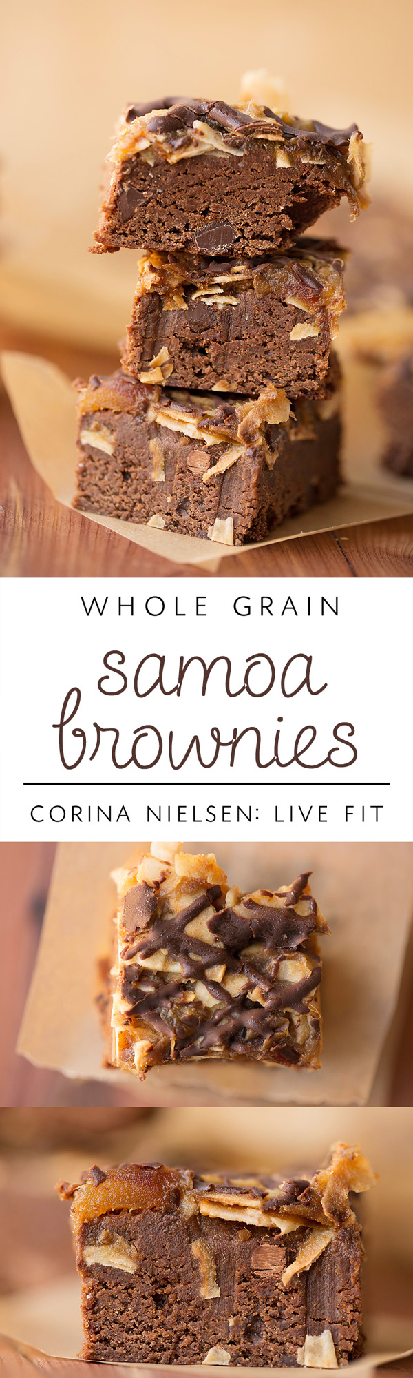 Healthy Samoa Brownies