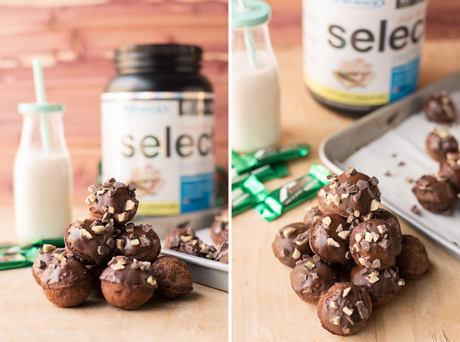 Mint Chocolate Protein Cake Pops