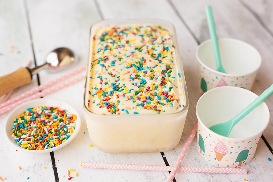 Cake Batter Protein Frozen Yogurt