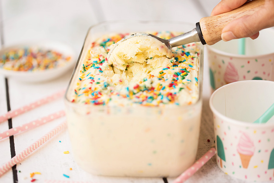 Cake Batter Protein Frozen Yogurt