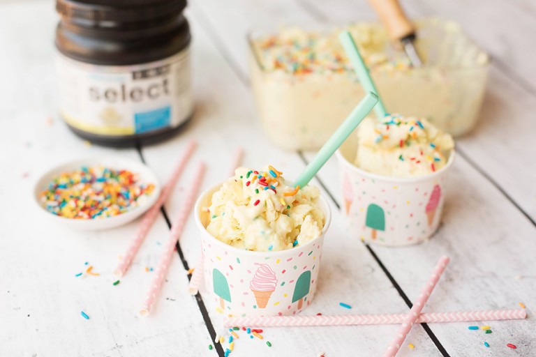 Cake Batter Protein Frozen Yogurt - Nourish 