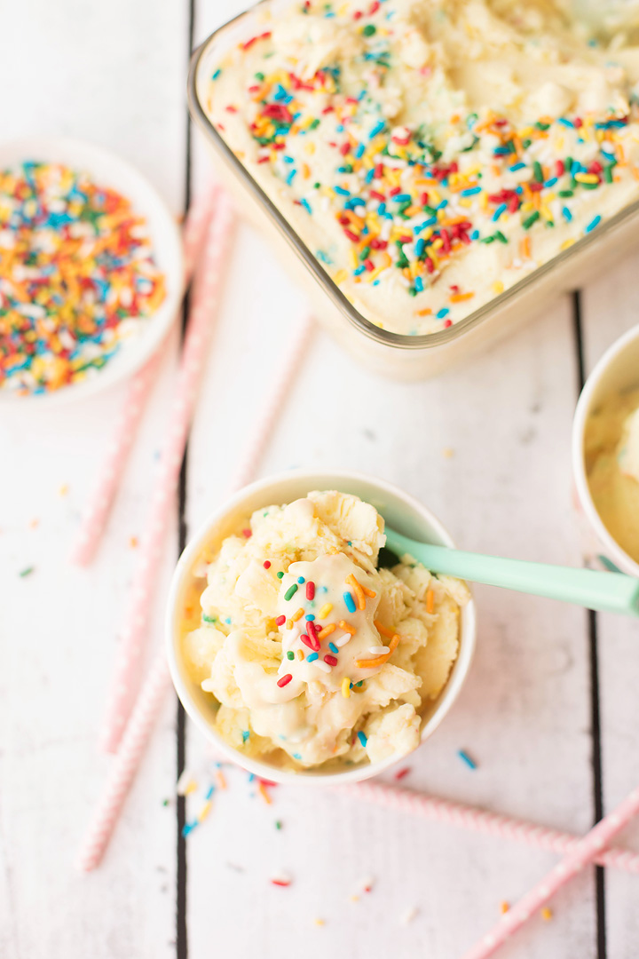 Cake Batter Protein Frozen Yogurt