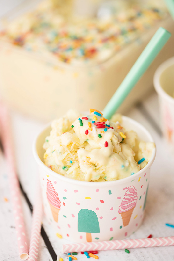 Cake Batter Protein Frozen Yogurt