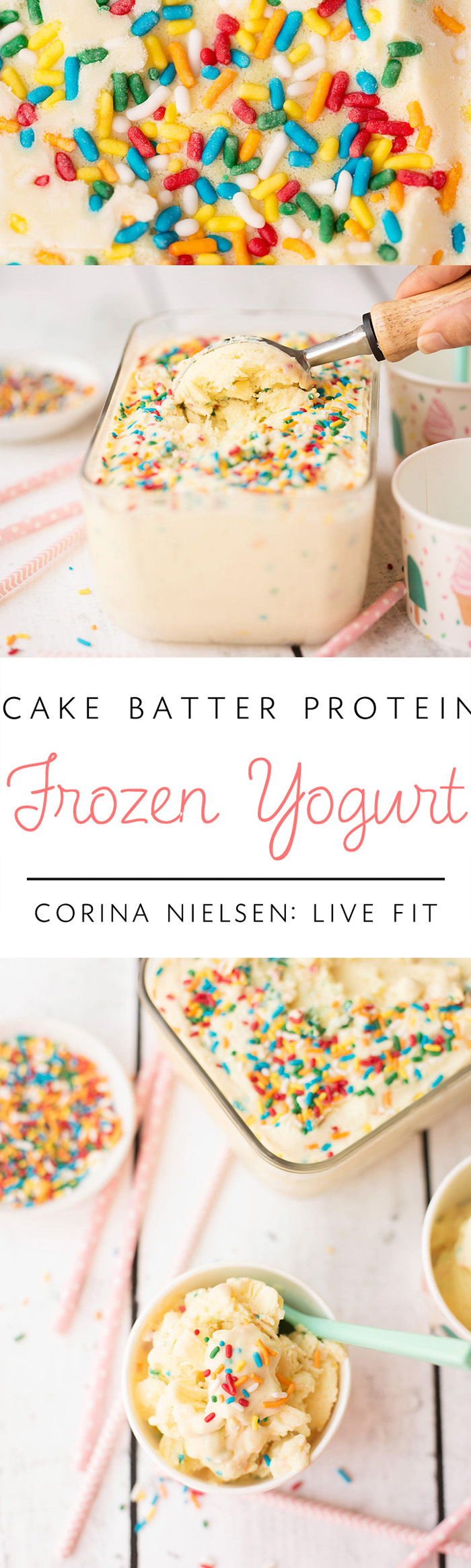 Cake Batter Protein Frozen Yogurt