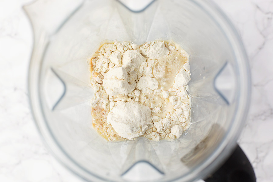 Cake Batter Protein Bread Pudding