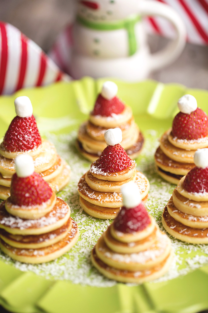 Santa Hat Pancakes