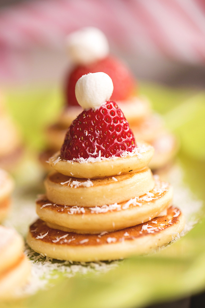 Santa Hat Pancakes