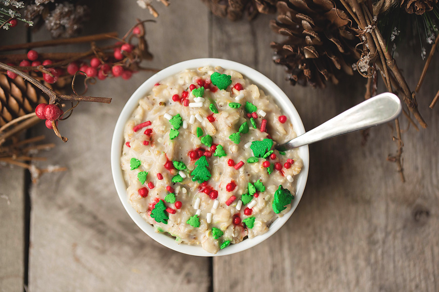 Healthy Frosted Sugar Cookie Oats