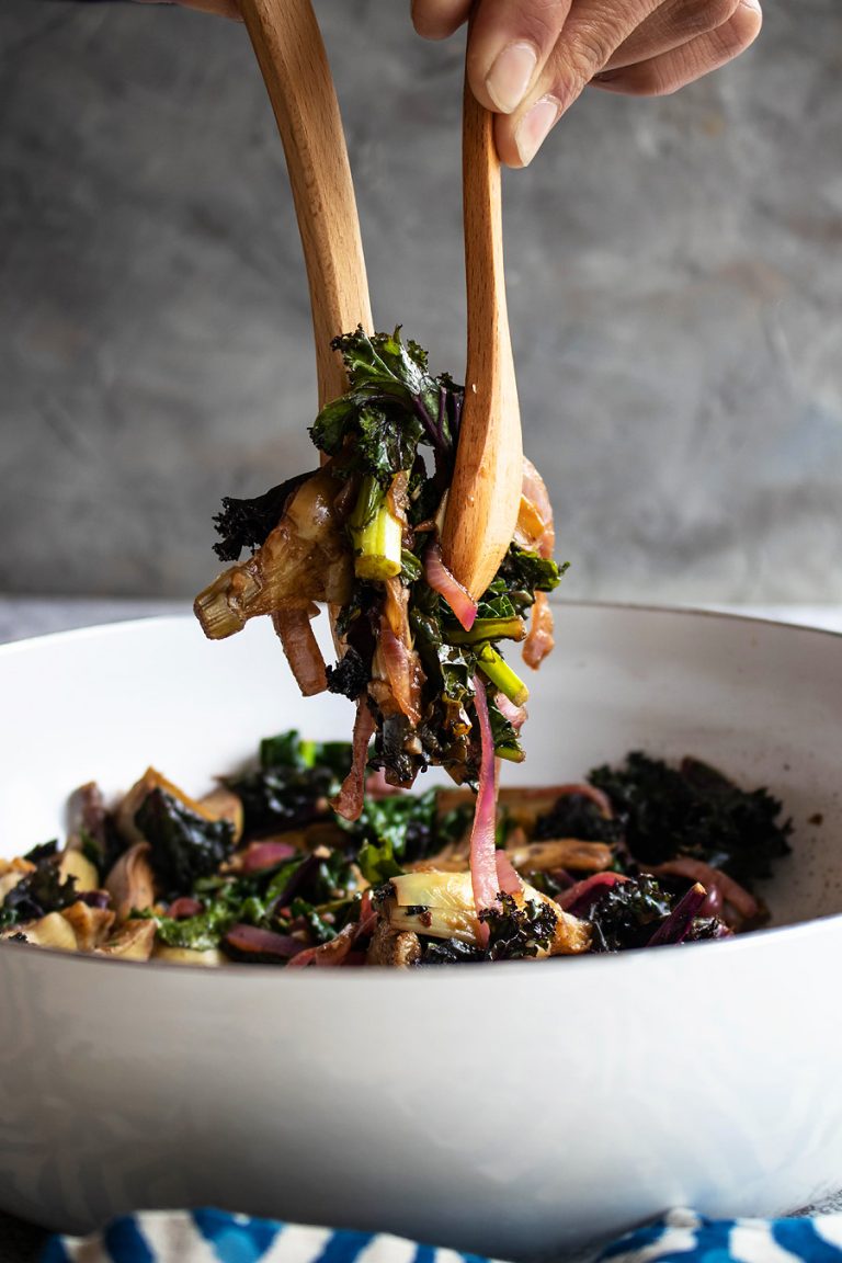Balsamic Artichoke & Kale Saute Nourish Empower Fulfilled