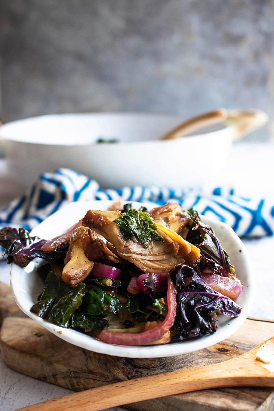 Balsamic Artichoke & Kale Saute Nourish Empower Fulfilled